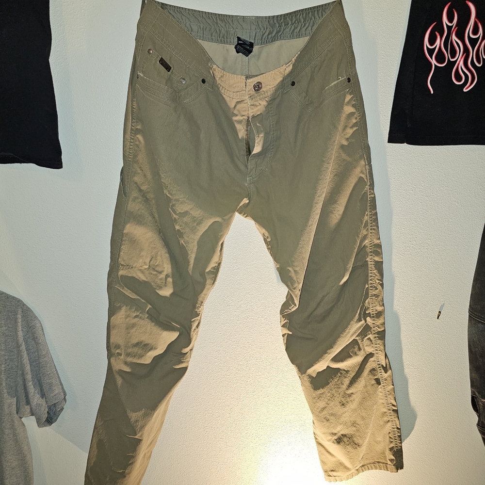 Khaki Tan Kuhl Hiking/Climbing Pants. No Stains Or Holes. 34x32